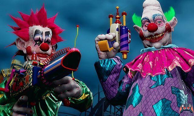 Killer Klowns from Outer Space: comparação de vídeo entre o videogame e o filme cult