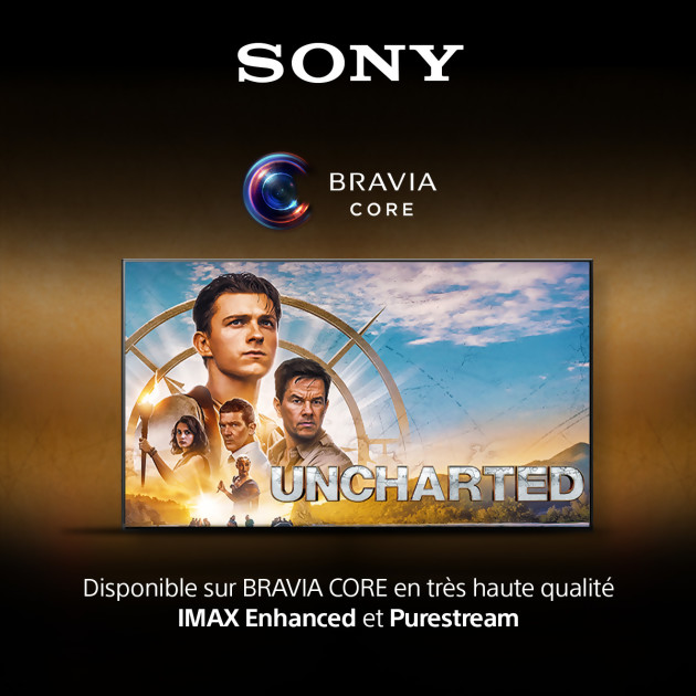 Uncharted: il film con Tom Holland disponibile su Sony BRAVIA CORE in qualità Blu-ray 4K HDR