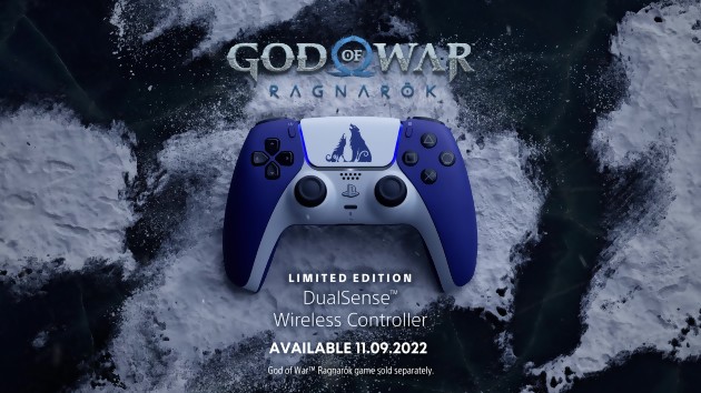 God of War Ragnarök: nessuna console da collezione, ma un controller PS5 con i colori del gioco