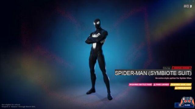 Come ottenere l'abito da simbionte Spider-Man in Fortnite Capitolo 3?
