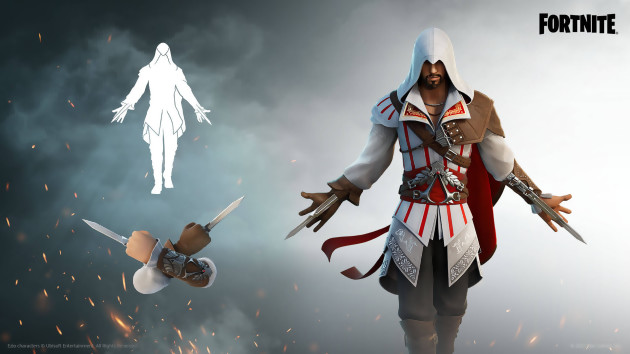 Fortnite: Ezio and Eivor from Assassin's Creed land in the game, the images
