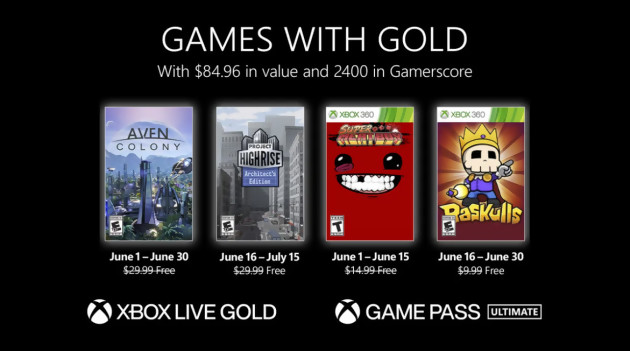 Xbox Games with Gold: June 2022 free games revealed, there's Super Meat Boy!
