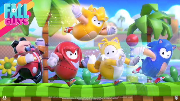 Fall Guys: Sonic, Tails e Knuckles pousam no jogo, imagens e trailer