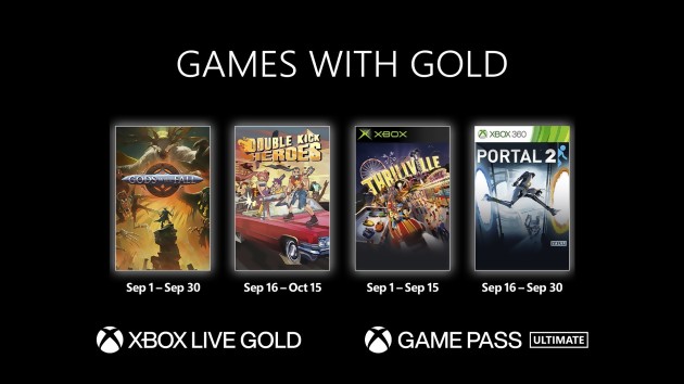 Games with Gold: ecco i giochi gratis di settembre 2022, Portal 2 nel lotto