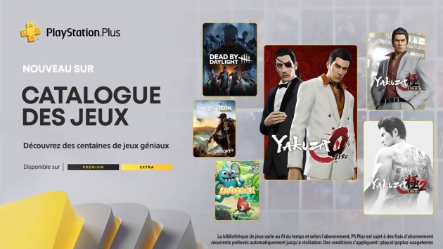 PlayStation Plus Extra + Premium: i giochi del mese di agosto 2022, c'è Yakuza e Dead by Daylight