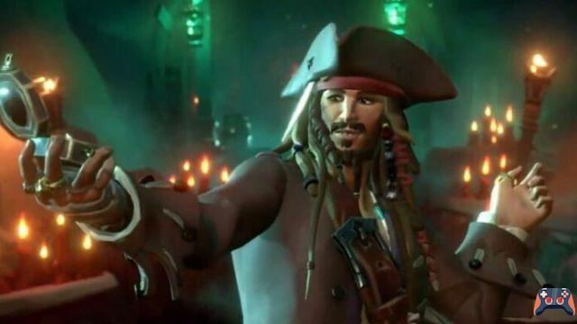 Is Johnny Depp the voice actor for Jack Sparrow in Sea of ​​Thieves: A Pirate's Life?